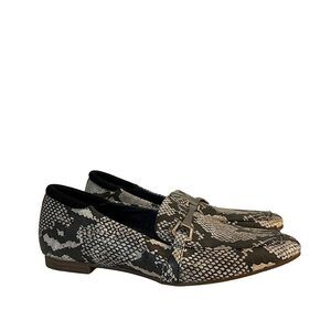 Dr. Scholl's Snakeskin Maverick Square Toe Loafers size 8